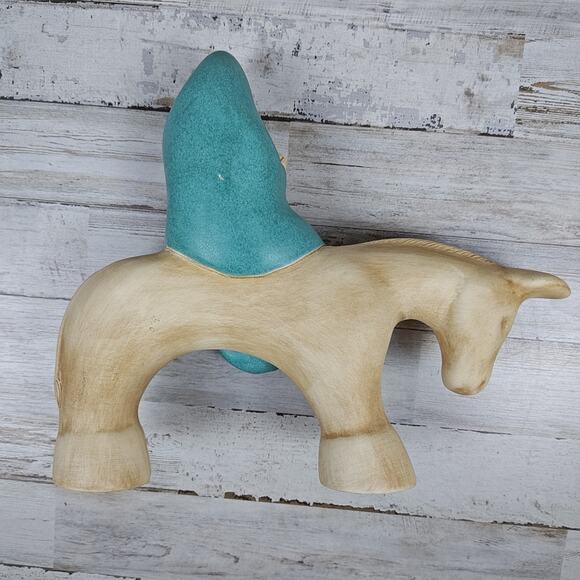 Vintage 1990 Pottery 'Flight Into Egypt" Holy Family On Donkey Signed Jack Black - Picture 6 of 12